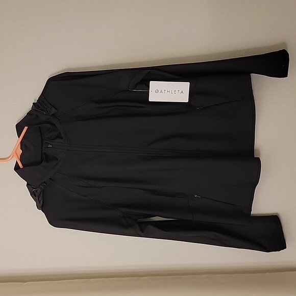 Athleta Interval Jacket With Powermove Fabric. NWT. Black XL Removable Hood - Picture 9 of 15